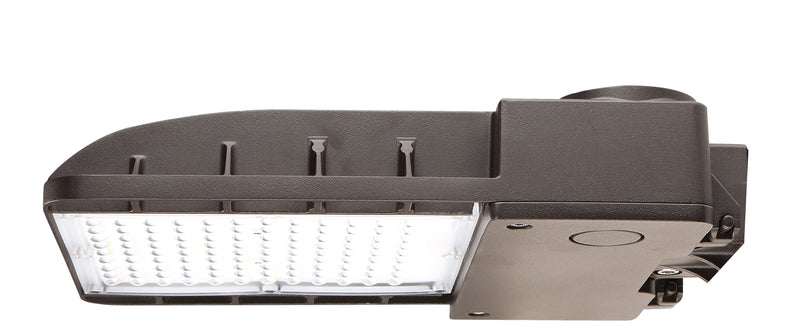 WareLight Area/Parking Lot Light, 40W, 5000K, Type III Distribution, Bronze Housing, 0-10V Dimmable, 120-277V