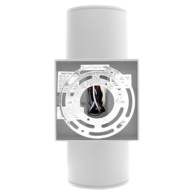 Round Wall Mount Up/Down 4" RGBW Cylinder Lights, 2400 Lumens, 24 watt, 120 Volts, Available in Black or White