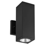 Square Wall Mount Up/Down 4" RGBW Cylinder Lights, 2400 Lumens, 24 watt,120 Volts, Available in Black or White