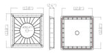 LED Parking Garage Canopy Light, 45 Watts 120-277V, 4990 Lumens