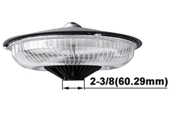 LED Round Post Top Light, 60 Watt, 5000K, 120-277V, Bronze Finish