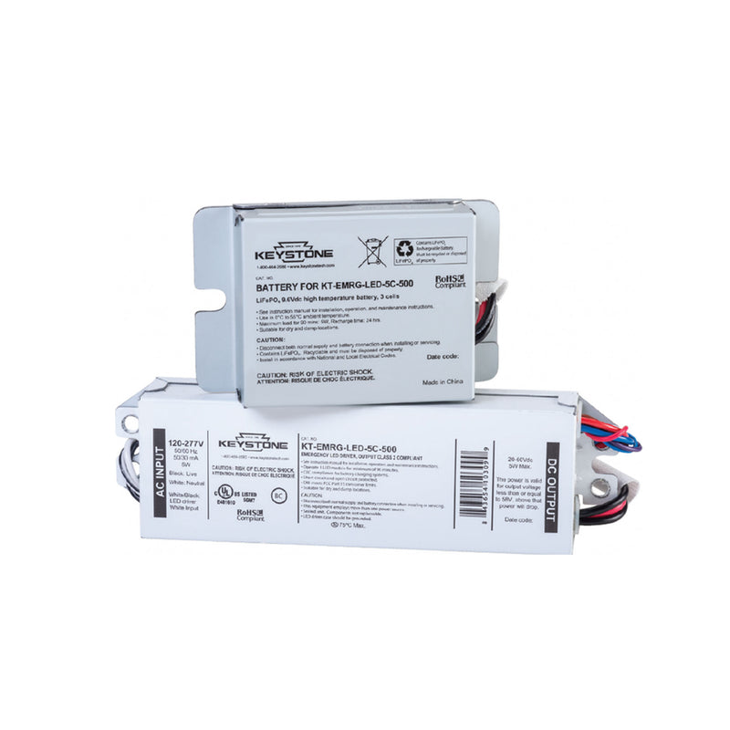 LED Emergency Backup Driver and Battery, 5 Watt Output