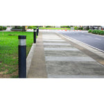 8" Flat Louver Bollard, 2000 Lumens, 4000K or 5000K, Wattage Selectable, 120-277V, Black or Bronze