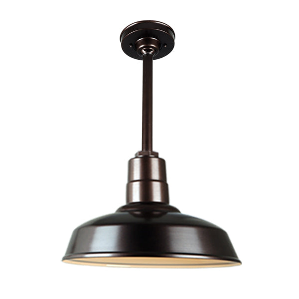 Quick Ship Hi-Lite 16" Warehouse Collection Stem Mount Pendant, H-QSN15116 Series Oil Rubbed Bronze Finish