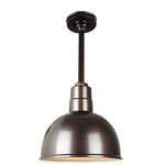 Quick Ship Hi-Lite 10" Deep Bowl Collection Stem Hung Pendant, H-QSN16110 Series, Oil Rubbed Bronze Finish