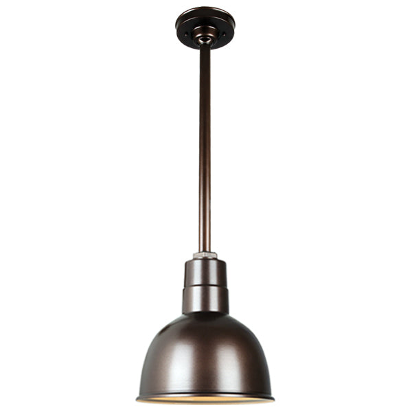 Quick Ship Hi-Lite 12" Deep Bowl Collection Stem Hung Pendant, H-QSN16112 Series Oil Rubbed Bronze Finish