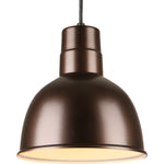 Quick Ship Hi-Lite 10" Deep Bowl Collection Cord Hung Pendant, H-QSN16110 Series Oil Rubbed Bronze Finish