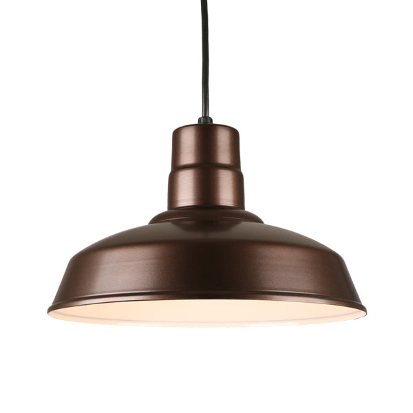 Quick Ship Hi-Lite 18" Warehouse Collection Cord Hung Pendant, H-QSN15118 Series Oil Rubbed Bronze Finish