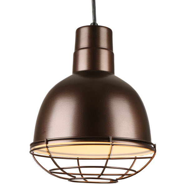 Quick Ship Hi-Lite 12" Deep Bowl Collection Cord Hung Pendant, H-QSN16112 Series Oil Rubbed Bronze Finish