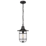 Millennium Lighting 1 Light Outdoor Hanging Lantern, Galvanized or Powder Coat Black Finish