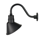 Millennium Lighting LED R Series RLM Outdoor 12" Angle Shade, Satin Black