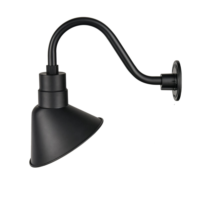 Millennium Lighting LED R Series RLM Outdoor 10" Angle Shade, Satin Black