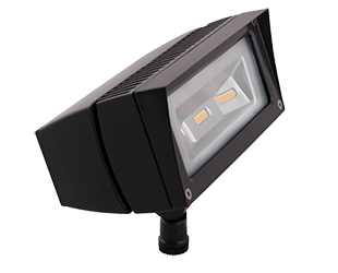 LED Flood Light, 18W, 120-277V, Bronze