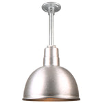 Quick Ship Hi-Lite 12" Deep Bowl Collection Stem Hung Pendant, H-QSN16112 Series Oil Rubbed Bronze Finish