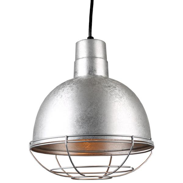 Quick Ship Hi-Lite 10" Deep Bowl Collection Cord Hung Pendant, H-QSN16110 Series (Black, White, Galvanized Finishes)