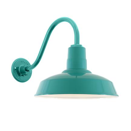 14" Shade Hi-Lite Gooseneck, Warehouse Collection, H-15114 Series (Available in Multiple Color Finishes)