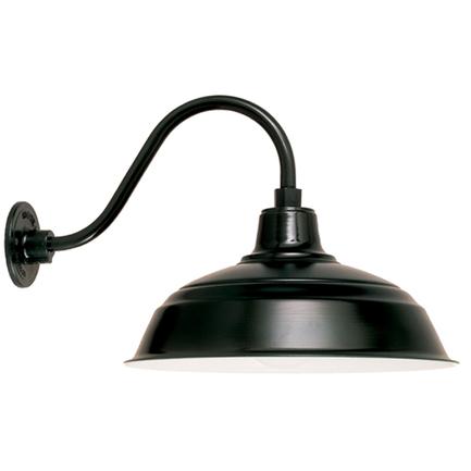 17" Shade Hi-Lite Gooseneck, Warehouse Collection, H-15117 Series (Available in Multiple Color Finishes)