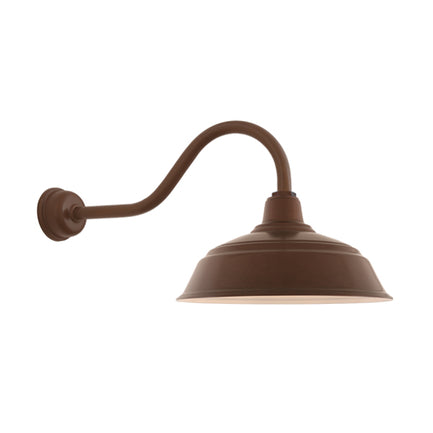 17" Shade Hi-Lite Gooseneck, Warehouse Collection, H-15117 Series (Available in Multiple Color Finishes)