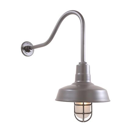 14" Shade Hi-Lite Gooseneck, Warehouse Collection, H-15114 Series (Available in Multiple Color Finishes)