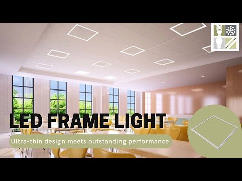 2 x 4 LED Grid Frame Light, 6108 Lumen Max, Selectable Wattage and CCT, 120-277V