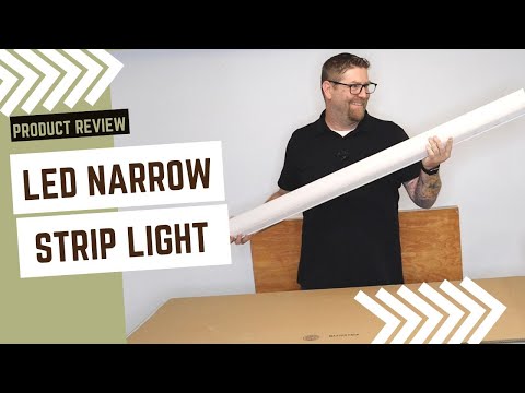 4FT LED Narrow Strip Light, 5500 Lumen Max, Wattage and CCT Selectable, 120-277V