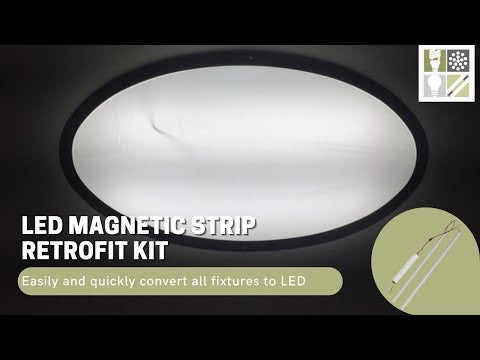 4 Foot LED Magnetic Strip Retrofit Kit for Linear Fixtures, 36W or 50W, 120-277V, 4000K or 5000K