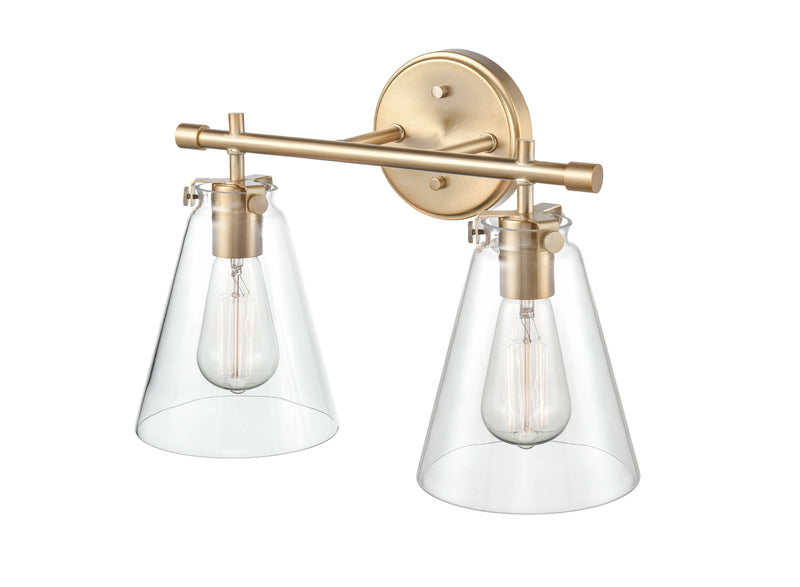 Millennium Lighting Two Light Vanity Aliza Series (Available in Modern Gold, Brushed Nickel, and Chrome Finishes)