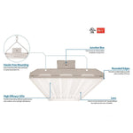 Condor G3 Premium 4FT LED Linear High Bay Fixture, 400 Watt, 54,000 Lumens, 5000K, Equal to 10 Lamp 54W T5, or 1000 Watt MH