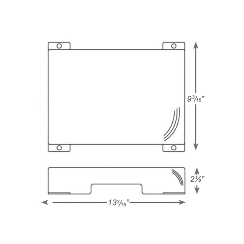 Vandal/Environmental Shield Guard for Slim Exit Signs