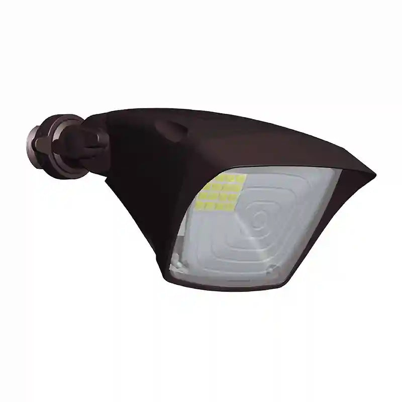 LED Weatherproof Square Flood Head, 10 Watt, 1000 Lumens, 3000K or 5000K, Bronze or White Finish