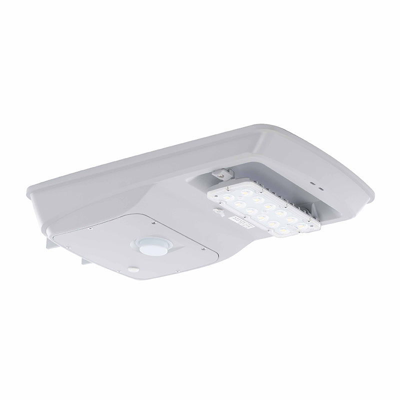 LED Solar Roadway/Flood Light, 14 Watt, 1600 Lumens, 5000K CCT, White Finish