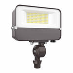 LED Compact Flood Light, Knuckle Mount, 3150 Lumens, 30 watt, 120V, CCT Selectable 3000K/4000K/5000K, Dark Bronze Finish