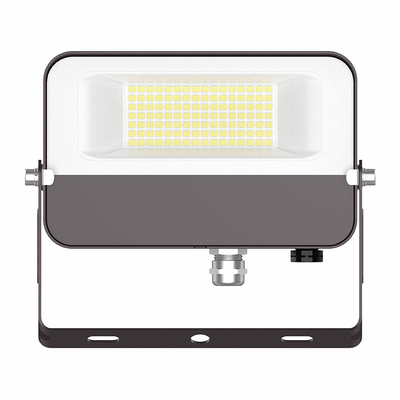 Compact Flood Light, Yoke Mount, 3150 Lumens, 30 watt, 120V, CCT Selectable 3000K/4000K/5000K, Dark Bronze Finish