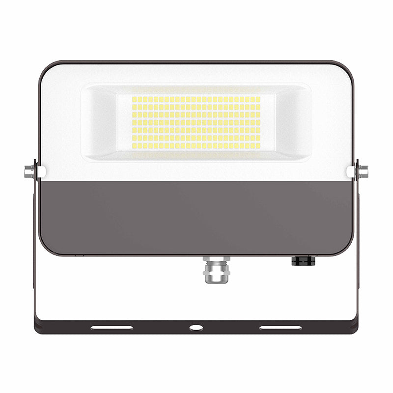 Compact Flood Light, Yoke Mount, 6081 Lumens, 50 watt, 120V, CCT Selectable 3000K/4000K/5000K, Dark Bronze Finish