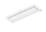 LED Suspended Up/Down Panel Lights, 4,200 Lumens, 40W, 120-277V, CCT Selectable 3500K/4000K/5000K, Finish White