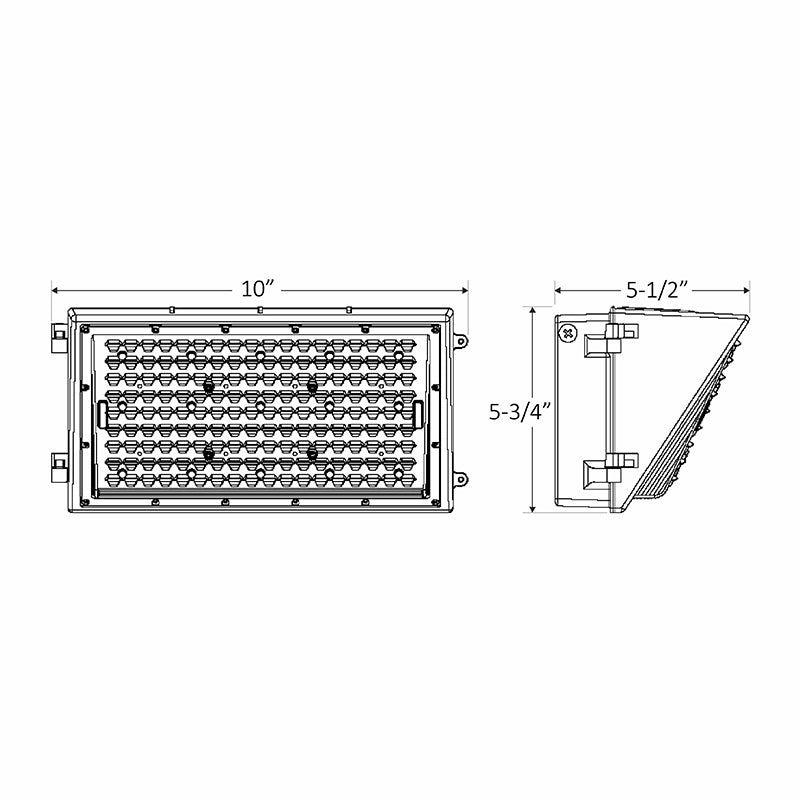 LED Non-Cutoff 2nd Generation Wall Pack, 28W, 3780 Lumens, 120-277V, 3000K, 4000K, or 5000K CCT, Dark Bronze Finish