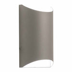 Small Crest Tunnel Wall Sconce, 1300 Lumens, 100-277V, 15W, 3000K, 4000K, or 5000K, Dark Bronze or Silver