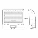 LED Architectural Flood Light, 18,750 Lumens, 50W/80W/100W/150W Selectable, 120-277V, CCT Selectable 3000K/4000K/5000K/5700K, Dark Bronze Finish