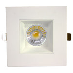 4" LED Snap-In Square Recessed Light, 1,350 Lumens, 15W, 120V, CCT Selectable 2700K/3000K/3500K/4000K/5000K