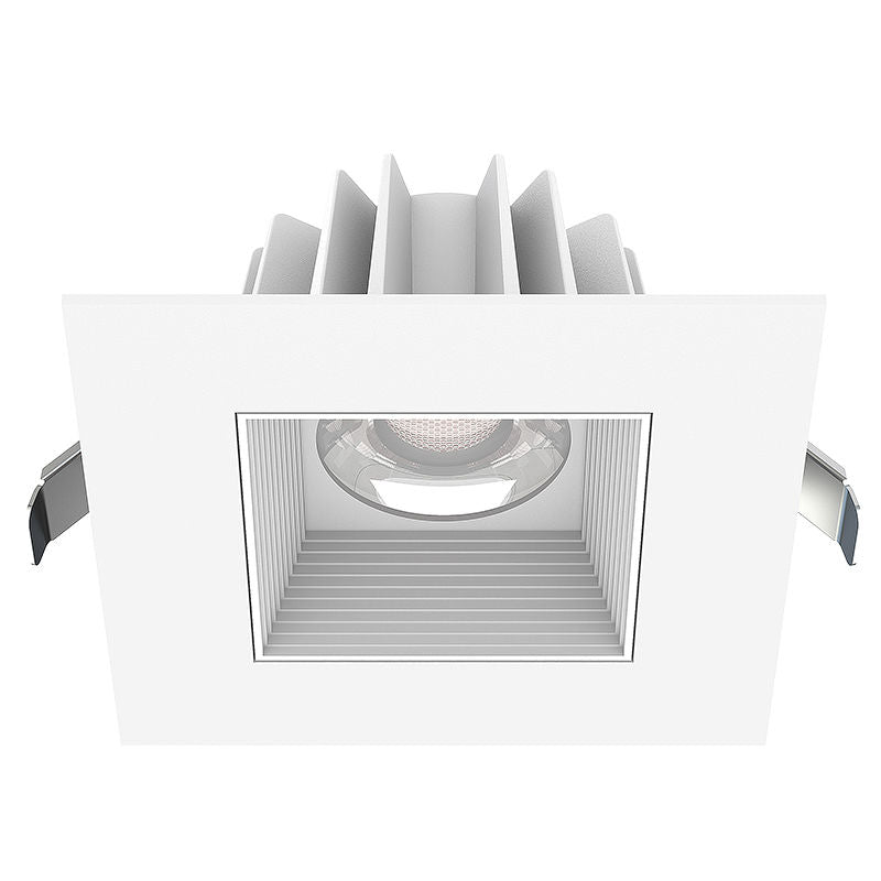 4" LED Snap-In Square Recessed Light, 1,350 Lumens, 15W, 120V, CCT Selectable 2700K/3000K/3500K/4000K/5000K