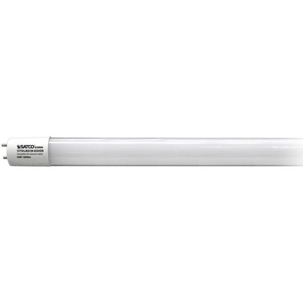 25 Pk 3 Foot SATCO 10 Watt; 3 Foot LED T8; Medium Bi Pin base; 3000K, 3500K, 4000K, 5000K; 50000 Average rated hours; 1450 Lumens; Type A; Ballast dependent