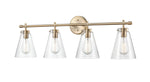 Millennium Lighting Four Light Vanity Aliza Series (Available in Modern Gold, Brushed Nickel, and Chrome Finishes)