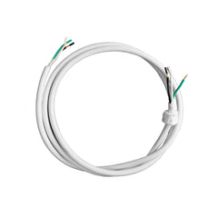 6 Foot White Fixture Whip, 16 Gauge, 3 Conductor