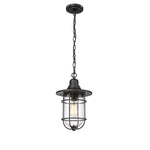 Millennium Lighting 1 Light Outdoor Hanging Lantern, Galvanized or Powder Coat Black Finish